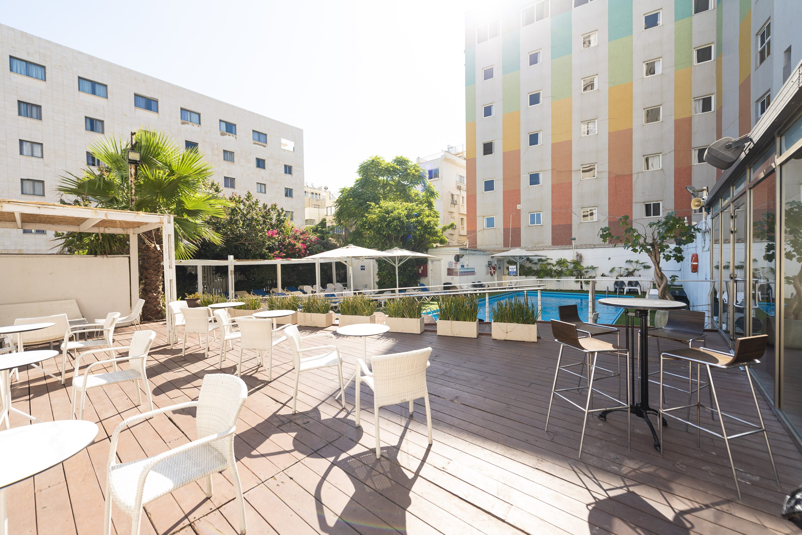 Hotel Basel Swimming Pool Full View
